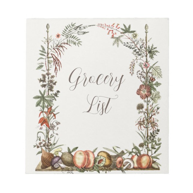 Grocery List Notizblock (Vorderseite)