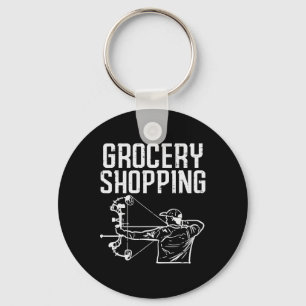 Grocery Shopping Bow Jagd Funny Archery Archer Schlüsselanhänger