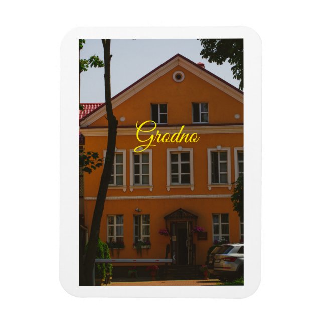Grodno Belarus Architecture Street Gebäude Magnet (Vertikal)