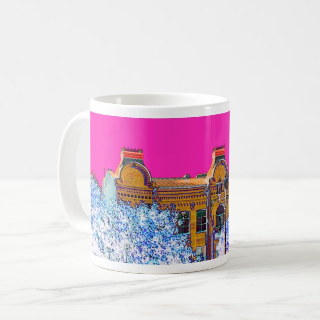 Grodno Belarus Architektur Kaffeetasse (Vorderseite Links)