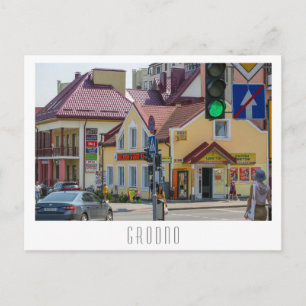Grodno Belarus City Architecture Street View Postkarte