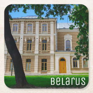 Grodno Belarus Städtebau Synagoge Rechteckiger Pappuntersetzer
