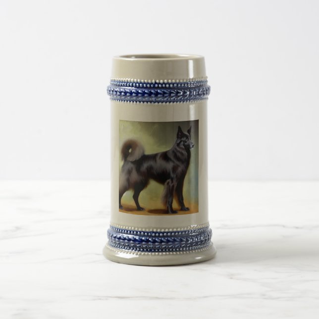 Groenendael Belgium Shepherd Dog Bierglas (Mittel)