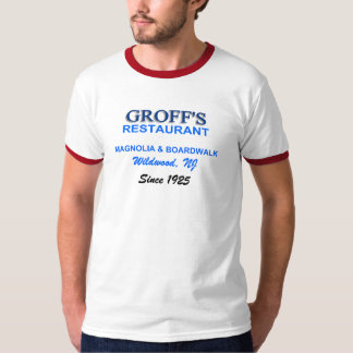 Groff's Restaurant Red Ringer T - Shirt Blue