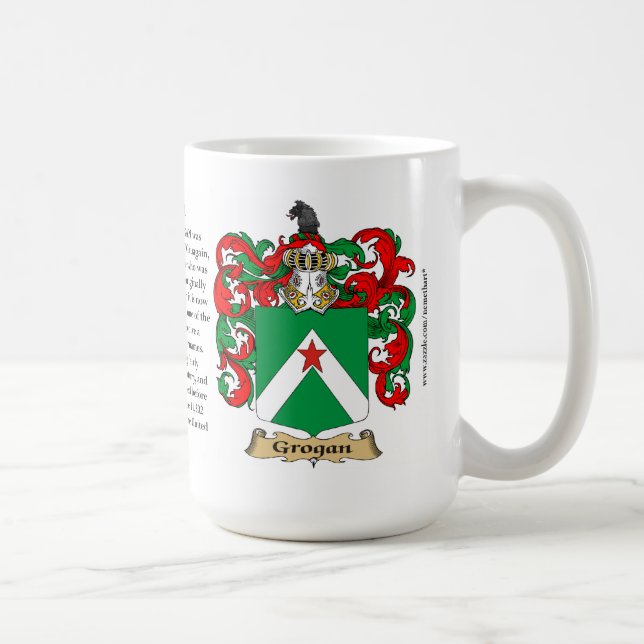 Grogan, der Ursprung, die Bedeutung und das Wappen Kaffeetasse (Rechts)