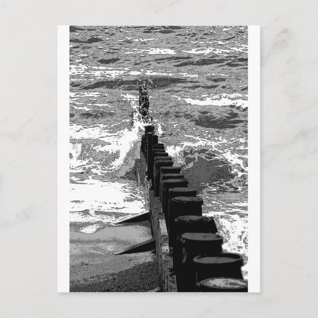 Groin and Waves Postkarte (Vorderseite)
