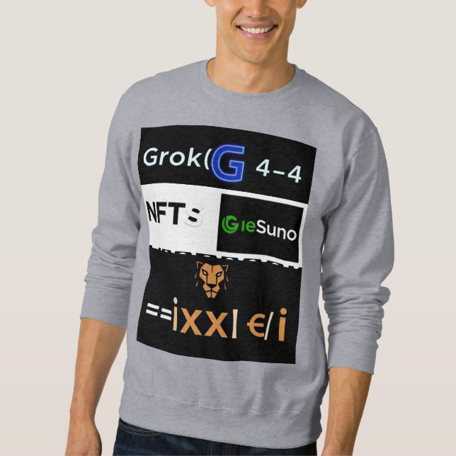Grok4 Künstliche Intelligenz Ideenvollkommener T - Sweatshirt (Vorderseite)