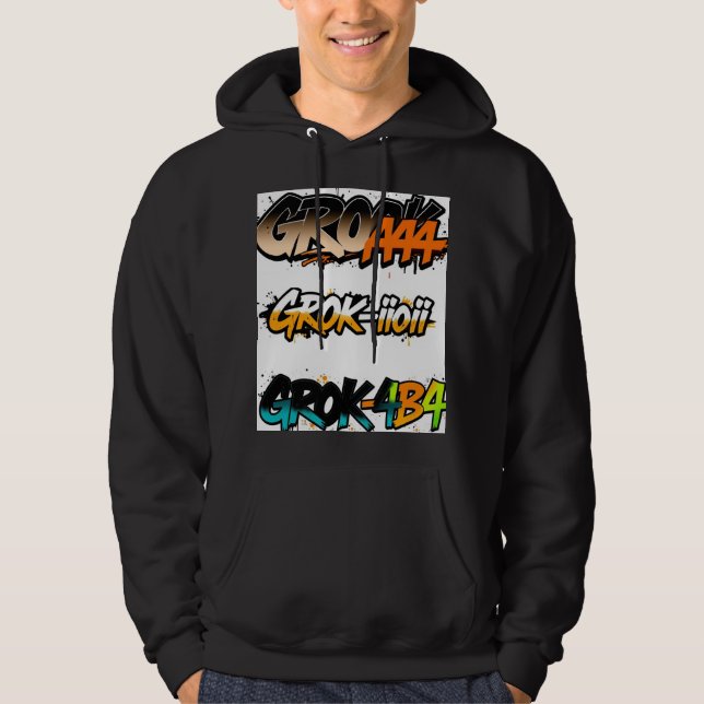 Grok4 perfect" hoodie design mit T - Shirt (Vorderseite)