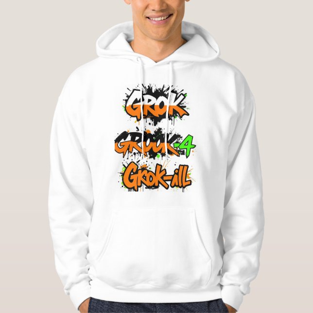Grok-4 T - Shirt für künstliche Intelligenz (Vorderseite)