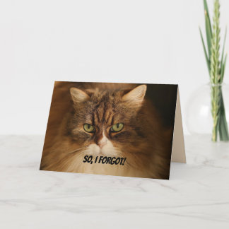 GROLL ODER KUSS - VERSPÄTETE GEBURTSTAGSKARTE FEIERTAGSKARTE