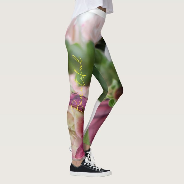 Gröna leggings i unik design  (Rechts)
