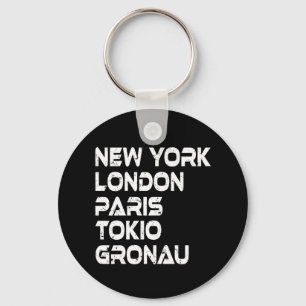 Gronau New York London Tokio Paris Schlüsselanhänger
