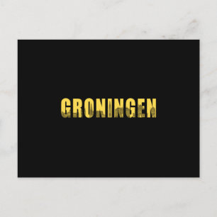 Groningen City Cityscape Skyline Trip Funny Gift Postkarte