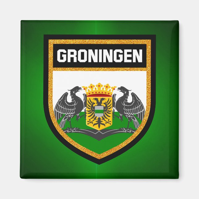 Groningen Flag Magnet (Vorne)