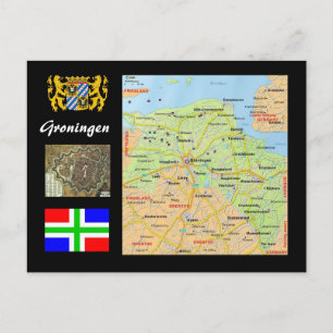 Groningen - La carte Pays-Bas