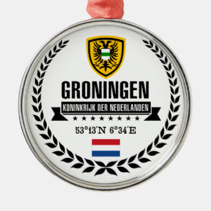 Groningen Silbernes Ornament
