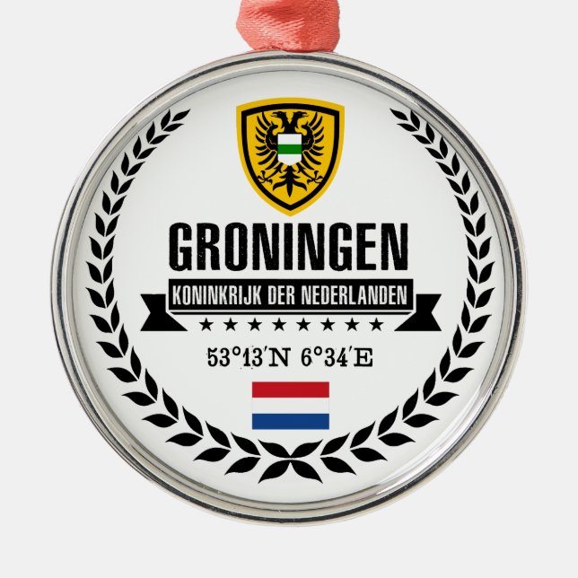 Groningen Silbernes Ornament (Vorne)
