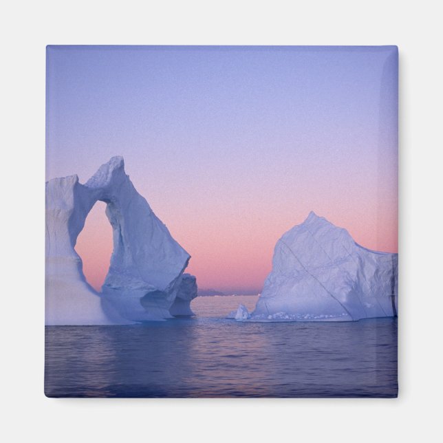 Grönland, Eisberg bei Sonnenuntergang. Magnet (Vorne)