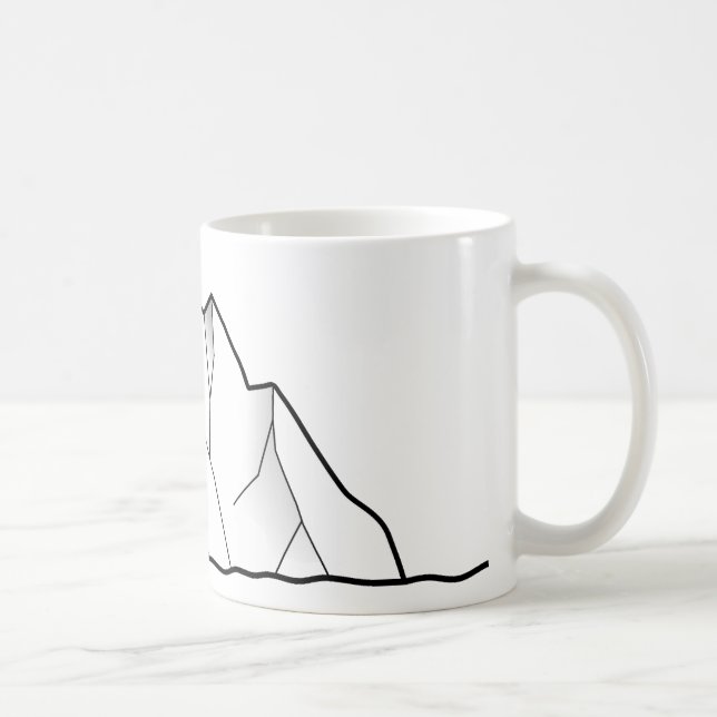 Grönland-Eisberg Kaffeetasse (Rechts)