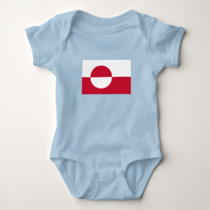 Grönland-Flagge Baby Strampler
