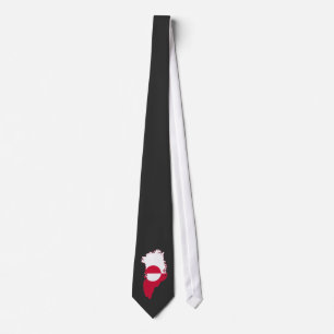 Grönland-Flagge im Land T-Shirt Krawatte