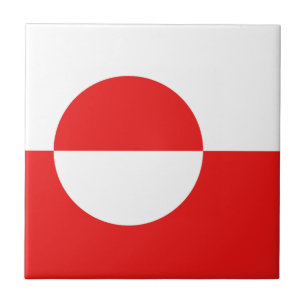 Grönland-Flagge Keramikfliese