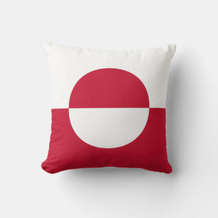 Grönland-Flagge Kissen