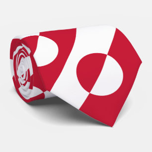 Grönland-Flagge Krawatte
