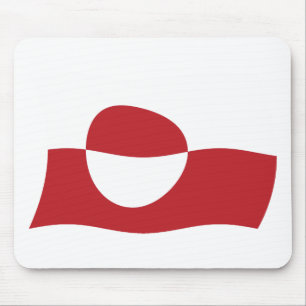 Grönland Flagge Mauspad