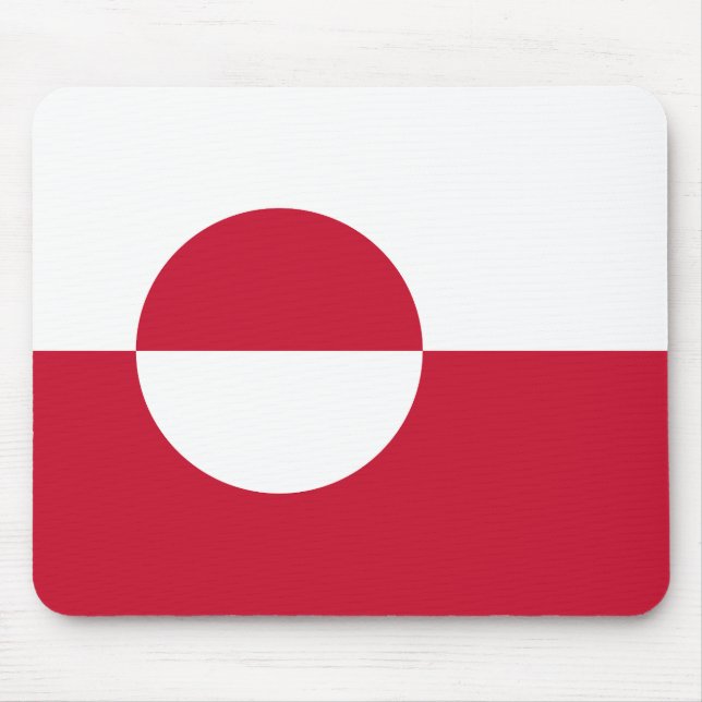 Grönland-Flagge Mousepad (Vorne)