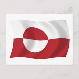 Grönland Flagge Postkarte