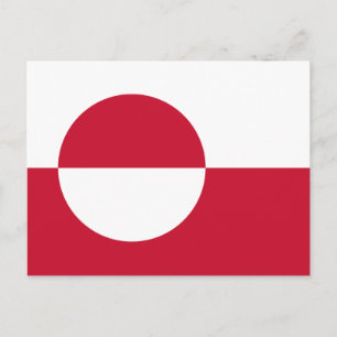 Grönland-Flagge Postkarte