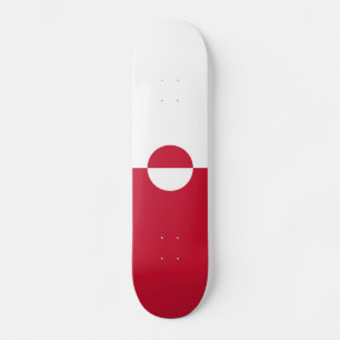Grönland-Flagge Skateboard