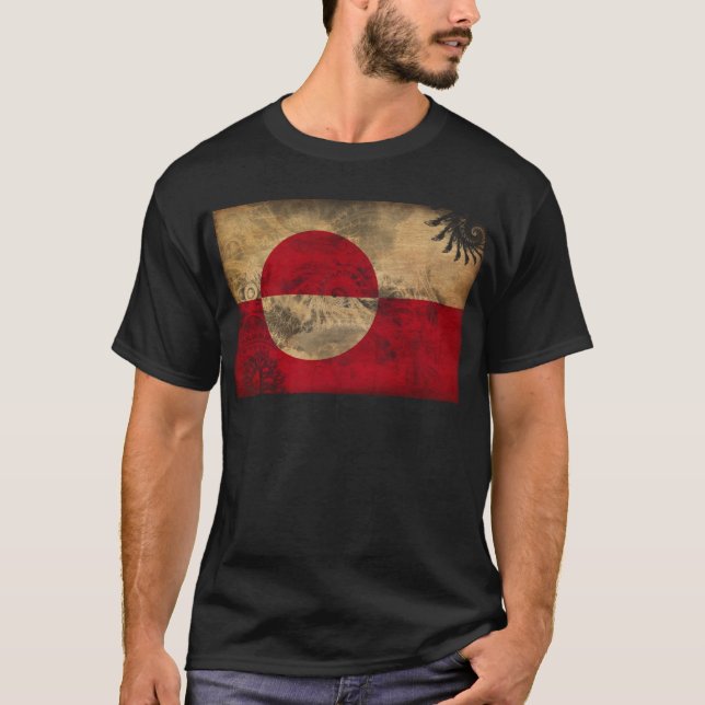 Grönland-Flagge T-Shirt (Vorderseite)