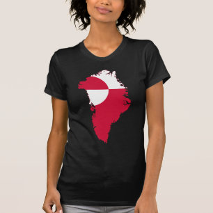 Grönland-Flaggen-Karte GL T-Shirt