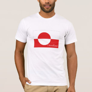 Grönland-Flaggenandenkent-shirt T-Shirt