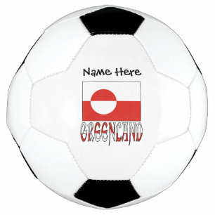 Grönland Grönländer Flagge Personalisiert  Fußball