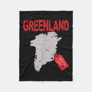 Grönland ist nicht zu verkaufen lustige Anti Trump Fleecedecke