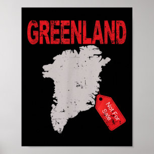 Grönland ist nicht zu verkaufen lustige Anti Trump Poster