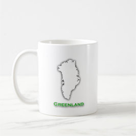 Grönland-Karten-Logo Kaffeetasse