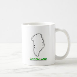 Grönland-Karten-Logo Kaffeetasse