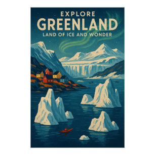 GRÖNLAND — Land des Eises und der Wunder Poster