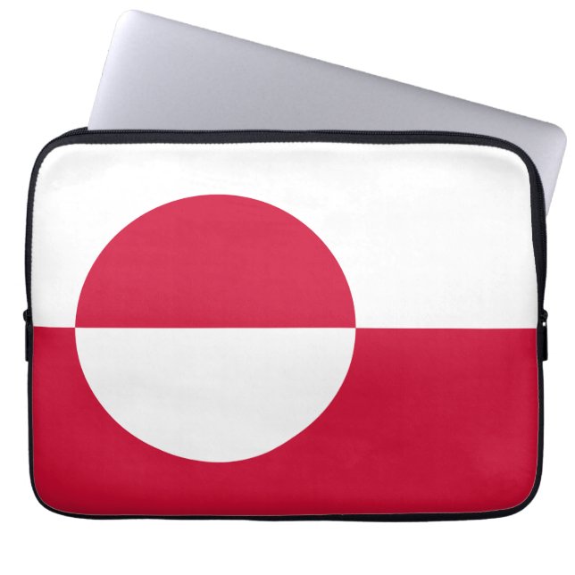 Grönland Laptopschutzhülle (Vorderseite)