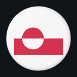 Grönland Magnet<br><div class="desc">Grönländische Flagge</div>