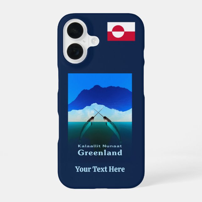 Grönland - Narwal iPhone 16 Hülle (Rückseite)