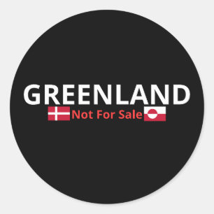Grönland nicht zum Verkauf - Entwurf eines Souverä Runder Aufkleber