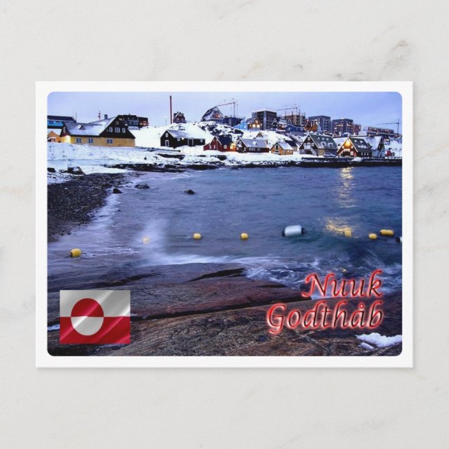 Grönland - Nuuk Bay - Postkarte (Vorderseite)