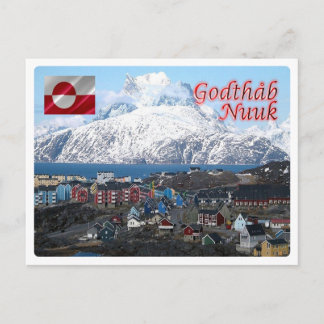 Grönland - Nuuk Stadt - Postkarte