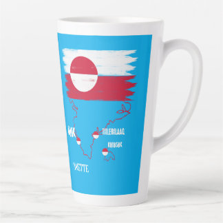 Grönland nuuk vintage Flagge  Milchtasse
