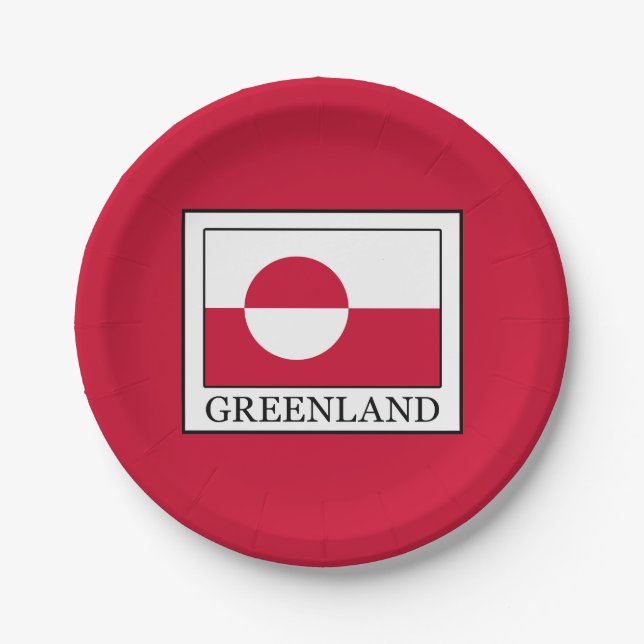 Grönland Pappteller (Vorderseite)